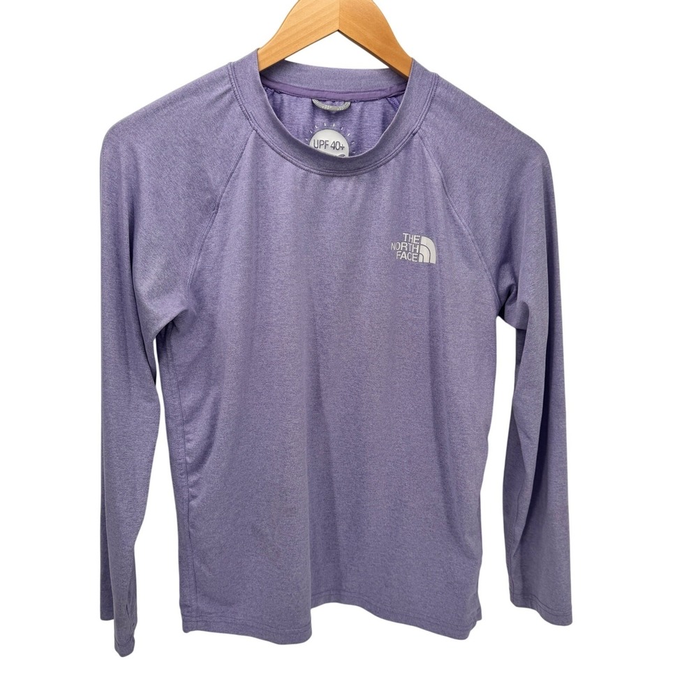 The North Face Shirt‎ Girls XL Purple Amphibious UPF 40+ Beach Pool Long Sleeve